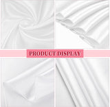 Round Satin Tablecloth 4 PCS Rose Gold Silky Satin Table Cover Linens 274cm/108Inch for Buffet Table Parties Holiday Dinner Wedding Banquet Decoration