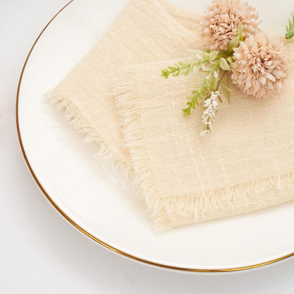 Cotton Napkins with Fringe 16x16 Inches