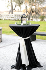8 Pack 60 inch Round Tablecloth for 2/4/6 ft Round Table, Polyester Fabric Table Cloth, Stain and Wrinkle Resistant Washable Circular Table Cover for Wedding Dining Kitchen Banquet Parties