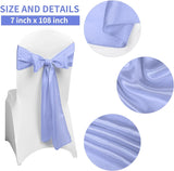 50 PCS Satin Chair Sash Chair Decorative Bow Designed Chair Cover Chair Sashes for Thanksgiving Wedding Christmas Banquet Party Home Kitchen Decoration