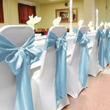 50 PCS Satin Chair Sash Chair Decorative Bow Designed Chair Cover Chair Sashes for Thanksgiving Wedding Banquet Party Home Kitchen Decoration