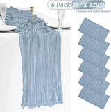 Cheesecloth Table Runner Gauze Table Runner 10FT 13FTLong Semi-Sheer Table Runner Boho or Rustic Wedding Table Decor for Wedding Decor Arch Draping Bridal Shower Holiday Party