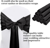 10-Pack 12 x 108 inches Long Premium Satin Table Runner for Wedding, Decorations for Birthday Parties, Banquets, Graduations, Engagements, Table Runners fit  and Round Table