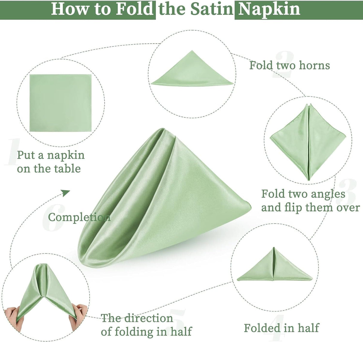 60 Pack Satin Napkins Satin Soft Dinner Napkins Square Table Napkins Washable Oversized Hemmed Table Napkins for Wedding Banquet Restaurant Party Dinner Decoration