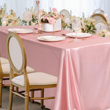 6/12 Pack Satin Tablecloth 57 x 108 Inch Overlay Satin Table Cover Premium Rectangle Bright Silk Tablecloth Smooth Fabric Table Decoration for Wedding Banquet Party Birthday Events Restaurant