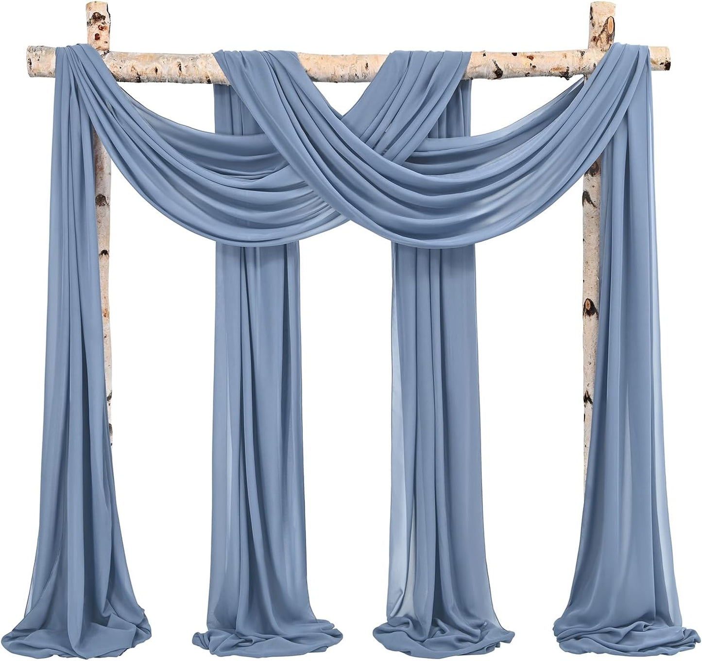 Decorations for Reception Sheer Backdrop 4 Panels 28" x20ft