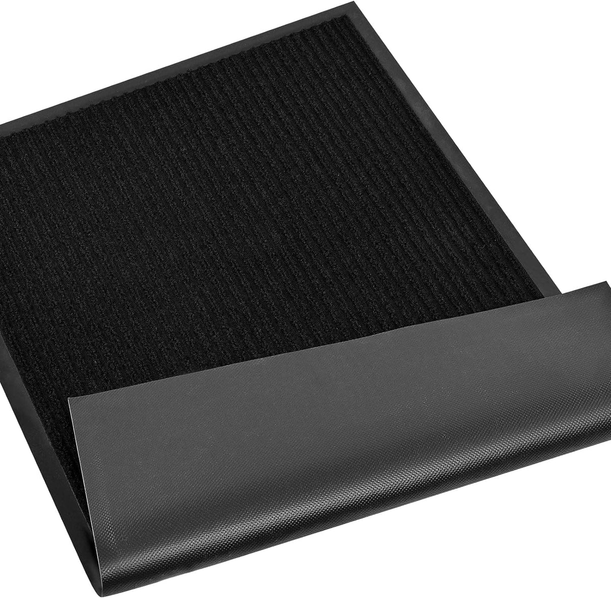 Large Outdoor Indoor Entrance Doormat Red Waterproof Low Profile Entrance Rug Front Door Mat Patio Anti-Skid Rubber Back