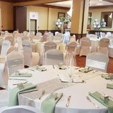 20/50PCS Chair Cover Stretch Chair Band with Buckle Elastic Spandex Slider Bow Sashes for Wedding Hotel Banquet Party Banquet Chairs Decoration Home Decor