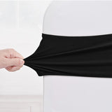 Pack of 60 Spandex Chair Sashes Stretch Chair Band Sashes with Buckle, Elastic Chair Cover Bows for Wedding Reception, Chair Bows Ties for Wedding Banquet Events Party Chairs Decoration