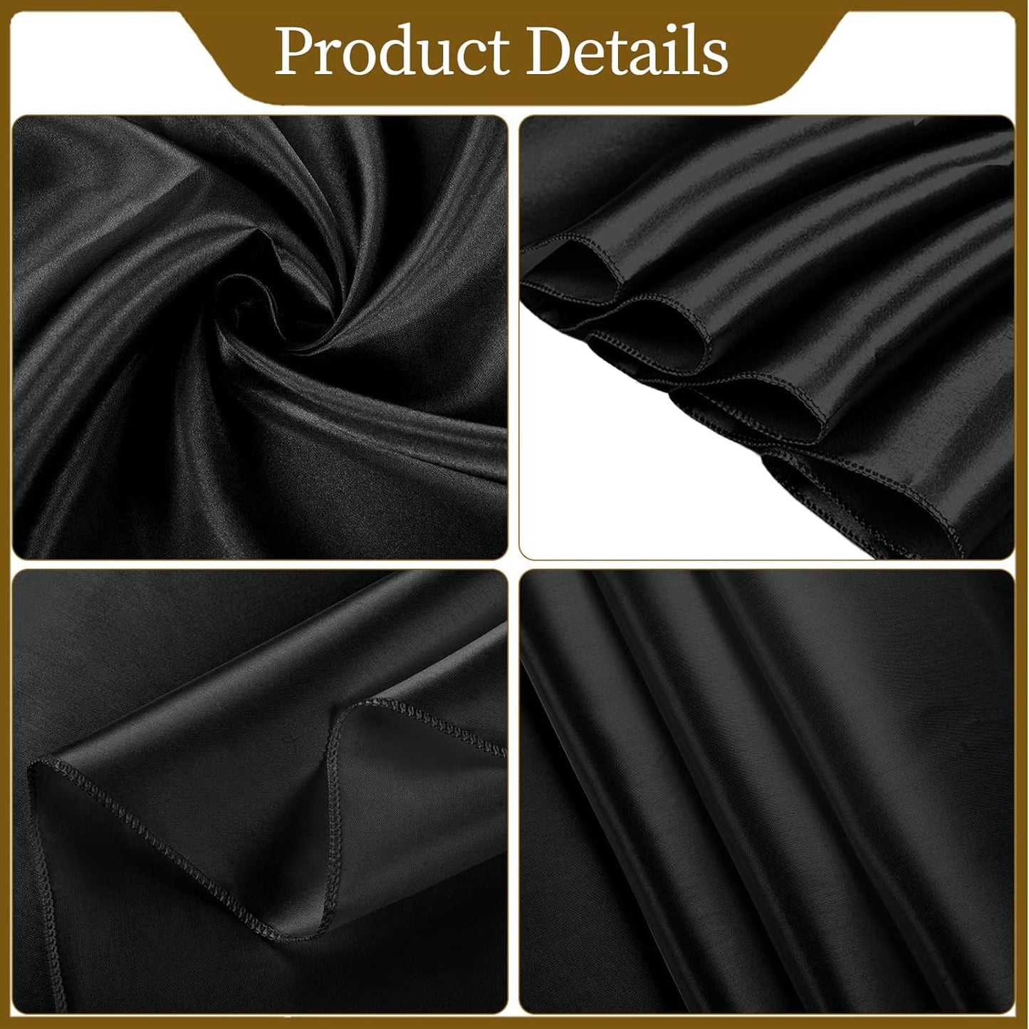 12 Pack Satin Tablecloth 57 x 108 Inch