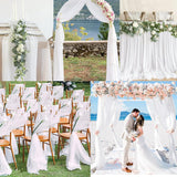 10/20  Pcs Chiffon Table Runner 10Ft -28x120 Inches Sheer Chiffon Table Runner Chiffon Romantic Wedding Runner Overlays for Wedding Decor Birthday Party Bridal Baby Shower Table Decoration