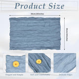 30/60 Pack Gauze Cheesecloth Napkins 20 x 20 Inch Wrinkled Dinner Napkins Rustic Boho Table Napkins Decorative Cloth Napkins for Weddings Parties Event Family Dinner Table Decoration