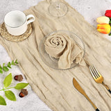 30/60 Pack Gauze Cheesecloth Napkins 20 x 20 Inch Wrinkled Dinner Napkins Rustic Boho Table Napkins Decorative Cloth Napkins for Weddings Parties Event Family Dinner Table Decoration