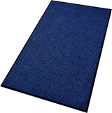 Large Outdoor Indoor Entrance Doormat Red Waterproof Low Profile Entrance Rug Front Door Mat Patio Anti-Skid Rubber Back