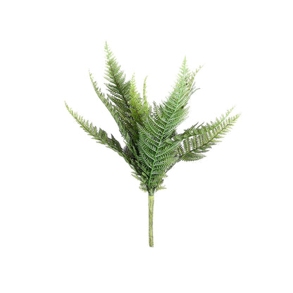 Artificial Asparagus Fern Green Leaf Plant, Premium Real Touch Indoor Bush Spray 20"