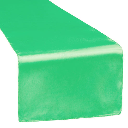 Satin Table Runner - Kelly Green