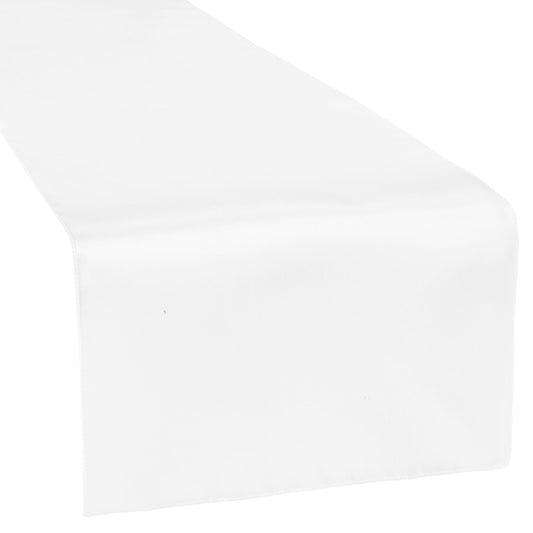 Satin Table Runner - White