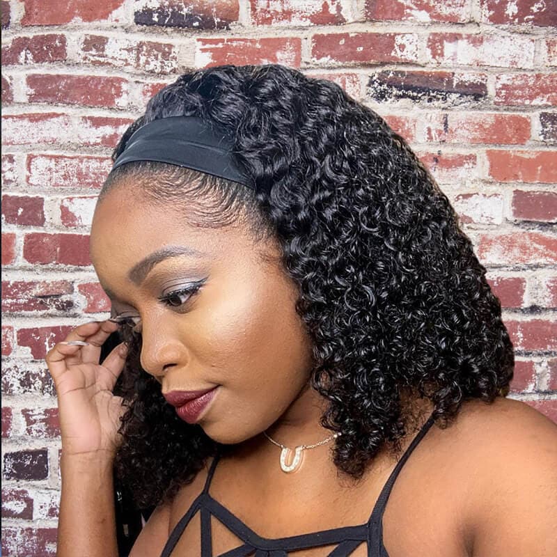 bob curly headband wig golden rule hair