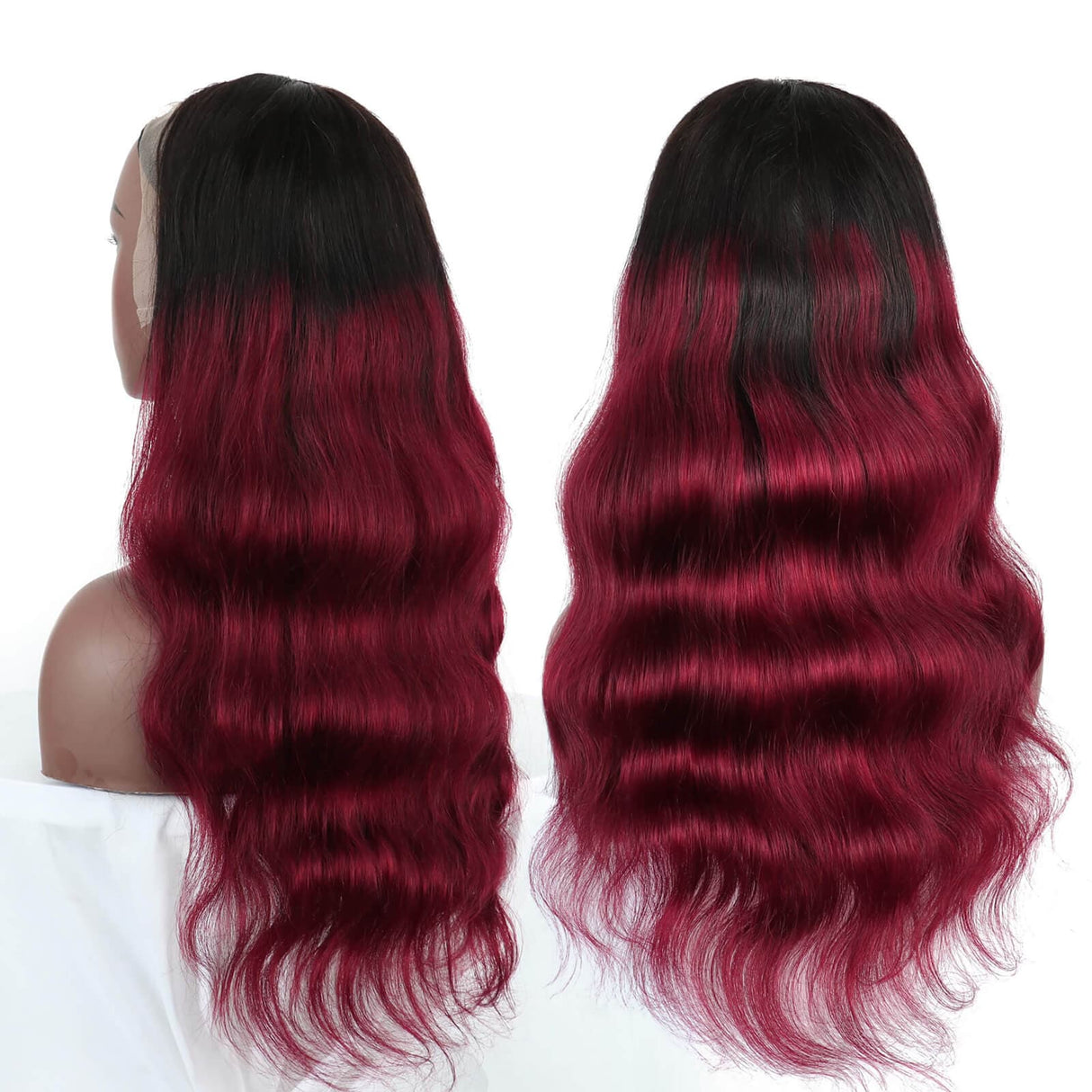 body wave human hair lace front wigs 