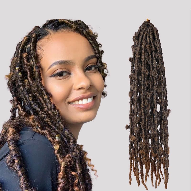 butterfly locs 18 inches  brown golden rule hair