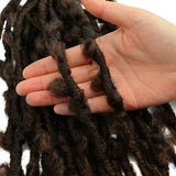 Butterfly locs Crochet Hair Ombre Brown - goldenrulehair