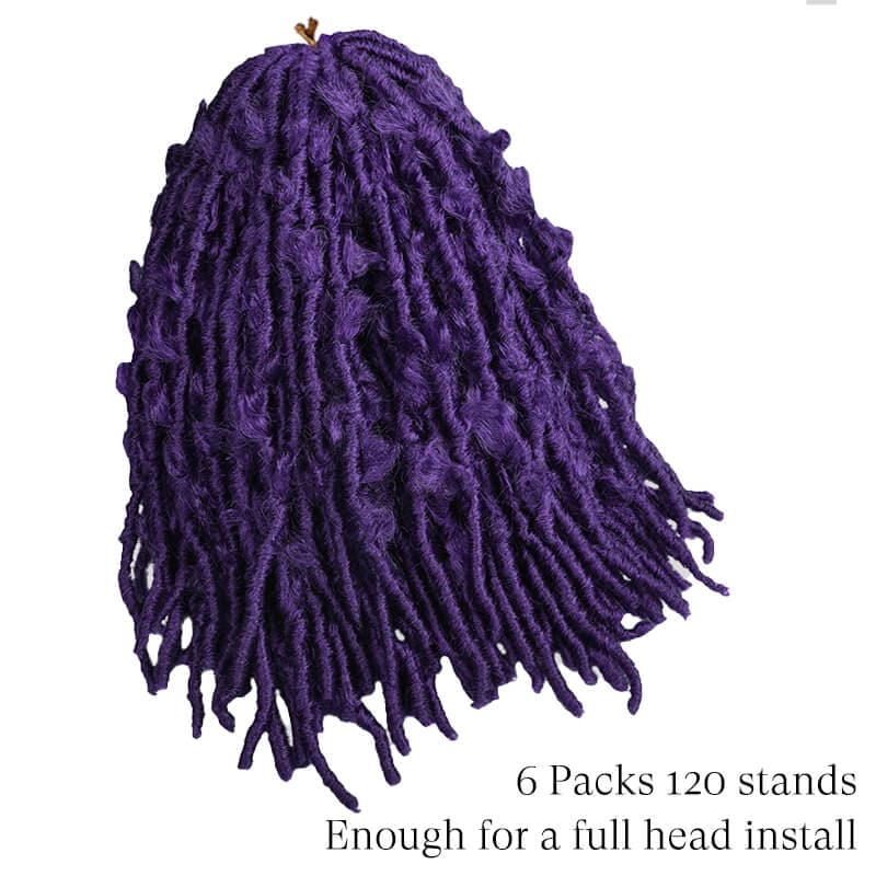 butterfly locs purple color