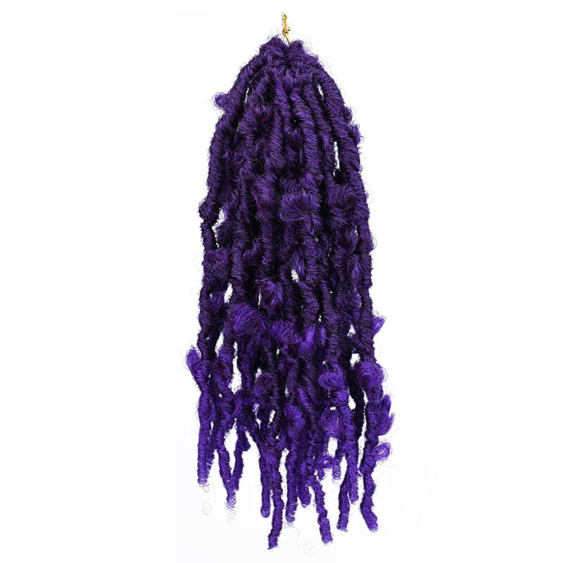 butterfly locs purple color