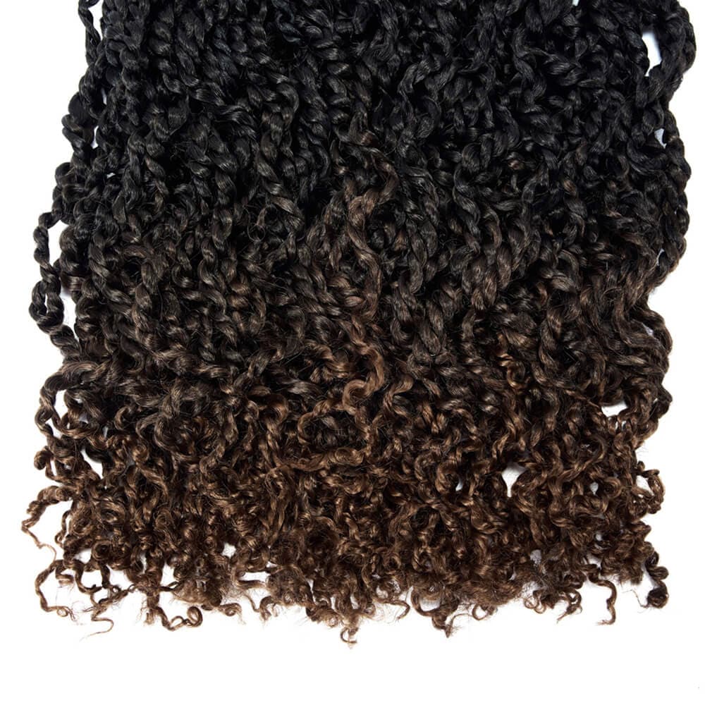 Passion Twist Crochet Hair 18 inch Chocolate Brown - goldenrulehair