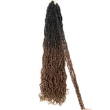 Passion Twist long Crochet Hair 30 inch Caramel  Bronde - goldenrulehair