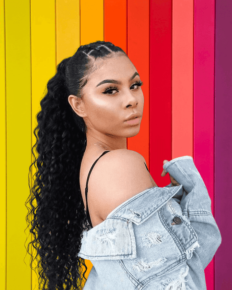Curly Human Hair Wrapped Ponytail Extensions - goldenrulehair