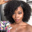Curly Clip in Human Hair Extensions Natural Black - goldenrulehair