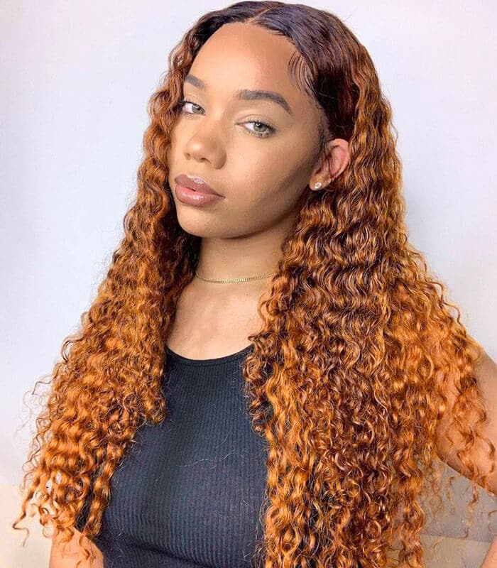 curly lace front wig golden rule hair