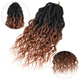 faux locs crochet hair ombre bronde golden rule hair