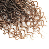 goddess locs crochet hair ombre bronde  golden rule hair