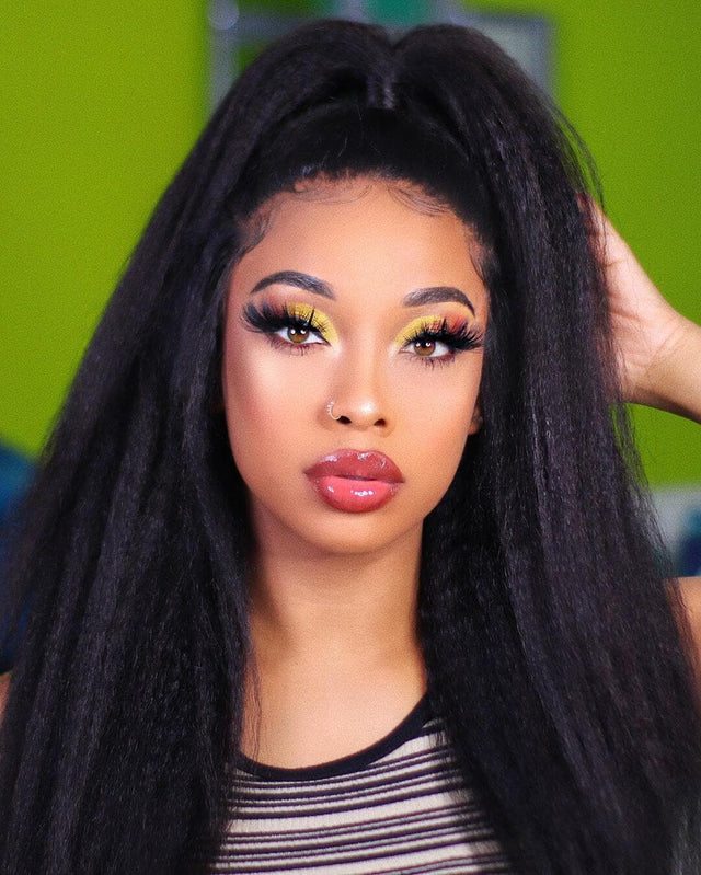 Human Hair Wrapped Ponytail Extensions Kinky Straight - goldenrulehair