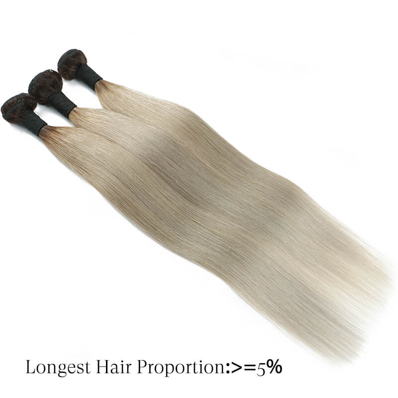 straight human hair bundles t1b/grey golden rule hair 