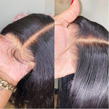 Perruque de cheveux humains sans colle Body Wave T Part Lace noir naturel