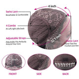 Body Wave T Part Lace Human Hair Glueless Wig Natural Black