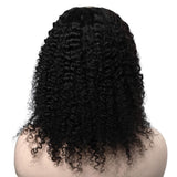 Curly U Part Wig Human Hair Wig Natural Black - goldenrulehair